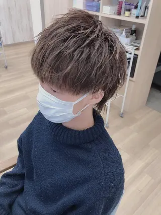 ミディアム ファミールヘア所属・メンズパーマ波巻き 🌳大森悠登🌳のヘアスタイル