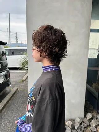 ショート パーマ 岡崎/髪質改善/ ハイトーン/鈴木進のヘアスタイル