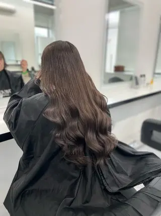 ロング カラー ヘアアレンジ レイヤー×透明感カラ ーHAYATOのヘアスタイル