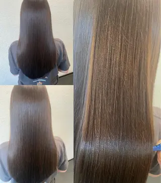 ロング カラー 福原 未来のヘアスタイル