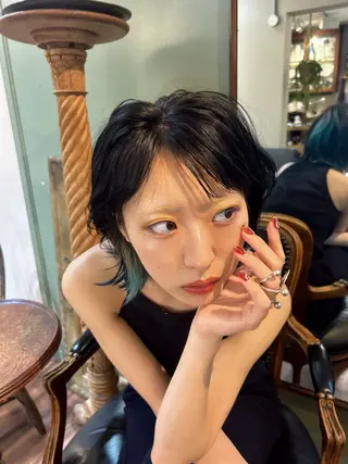 ショート カラー Masaki ブリーチカラーのヘアスタイル