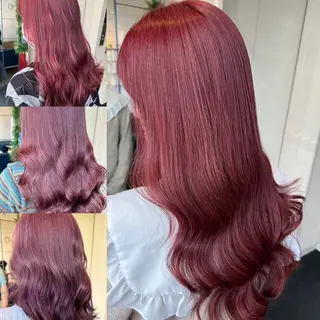 ミディアム W_SALON ［触れたくなる艶髪］のヘアスタイル