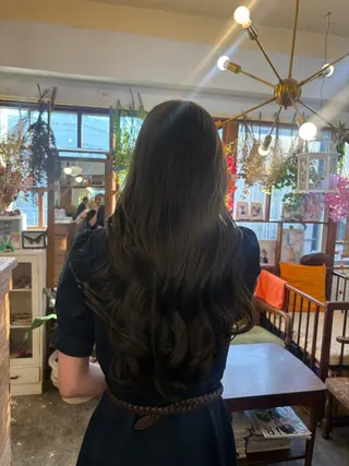 ロング カラー JuJu (orange)のマツエク・マツパデザイン