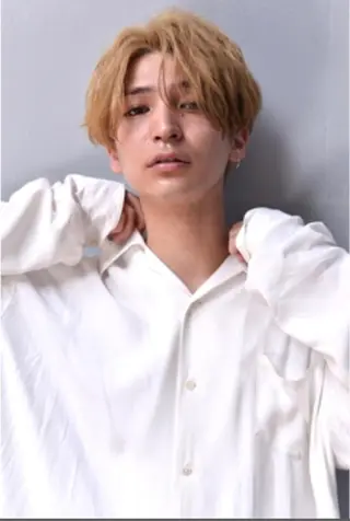 ミディアム カラー パーマ RUKA 美容院×ネイリストのヘアスタイル