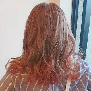 ロング カラー 西田 理沙のヘアスタイル
