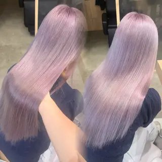 ロング カラー 韓国ヘア🇰🇷透明 感カラー/yui💞のヘアスタイル