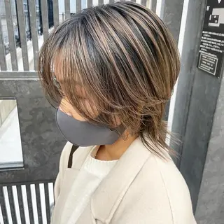 ショート 大人可愛い/レイヤー /ブリーチ/溝口誠二のヘアスタイル