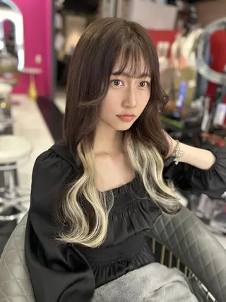 ロング Reflet 新宿/プルエクステのヘアスタイル