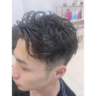 ショート パーマ 髪質改善/茅ヶ崎 マツモト リョウのヘアスタイル