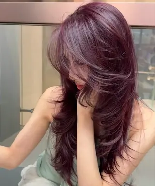 ロング カラー 笠原 健人のヘアスタイル