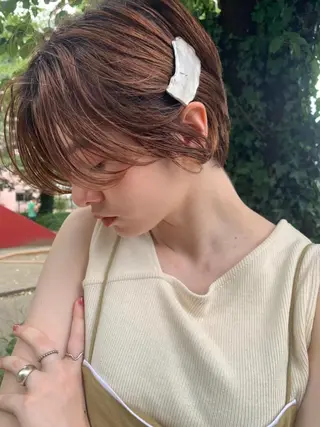 ショート カラー Atem ☀️大町店のヘアスタイル