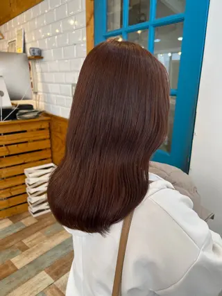 セミロング カラー KANA/ボブ/ インナーカラー/艶髪のヘアスタイル
