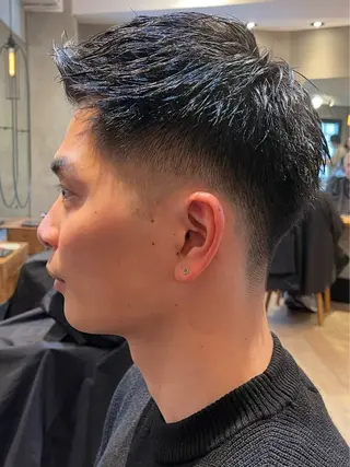ショート パーマ メンズ lana hair  新宿髪質改善トリートメント新宿三丁目【ラナヘアー】所属・新宿メンズ専門 髪質改善パーマ特化のヘアスタイル