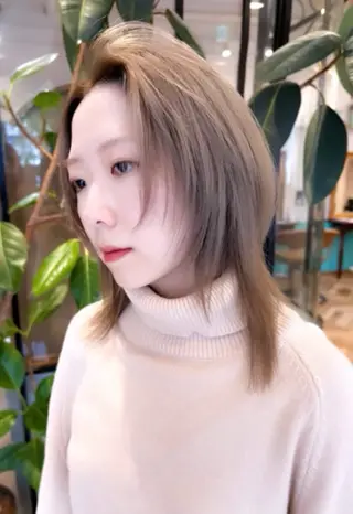 ミディアム 韓国ヘア/ ミラノのヘアスタイル