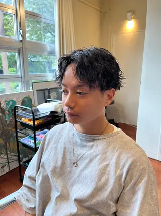 パーマ メンズ mulum所属・ボブパーマ/ ウルフパーマ原科🪴のヘアスタイル