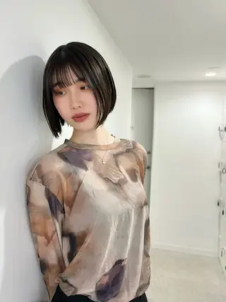 ショート モテヘア/グレージュ /ボブ/前原汐🎐のヘアスタイル