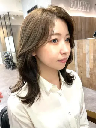 ミディアム カラー 色気レイヤー& ショートはお任せ🌟のヘアスタイル