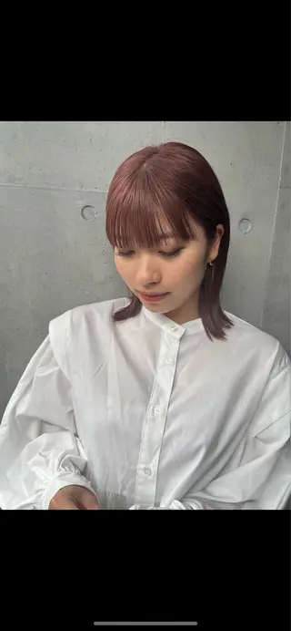 ミディアム 山影✨バレイヤージュ ハイライト✨メンズ◎のヘアスタイル