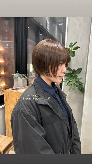 カラー taoka ayaのヘアスタイル