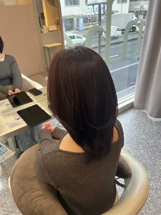 ミディアム カラー Naru┆川西能勢口 ┆髪質改善のヘアスタイル