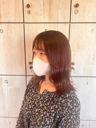 セミロング カラー れいな🌼 ボブ･艶カラー🌼のヘアスタイル