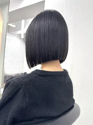 ショート 莉乃/縮毛矯正/髪質 改善/艶カラーのヘアスタイル