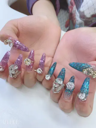 ロング JNA認定講師🌸 RIEのネイルデザイン