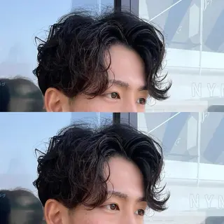 ショート パーマ メンズ メンズヘア特化 崎田 成人のヘアスタイル