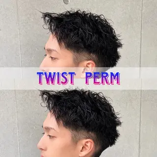 ショート パーマ メンズ 湘南のパーマ職人 🔥清水琉葵🔥のヘアスタイル