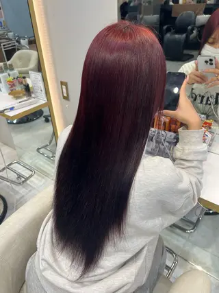 ロング カラー ハイトーン/髪質改善 🦋岩渕かすが🖤のヘアスタイル
