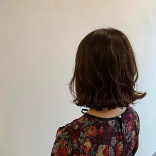 ミディアム カラー 似合わせスタイル 岡田勇哉のヘアスタイル