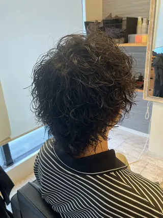 パーマ メンズ メンズ特化/パーマ/ フェードWATARUのヘアスタイル