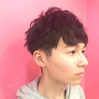 ショート パーマ メンズ Vir by browのヘアスタイル