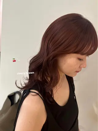 ミディアム カラー 暖色カラー/レイヤー 🌙 オノユリカのヘアスタイル