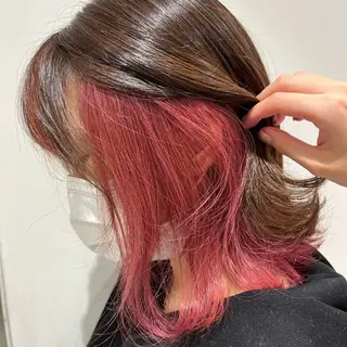 セミロング カラー 小林 楓香のヘアスタイル