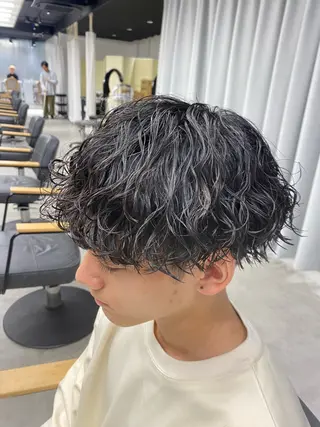 パーマ メンズ シャドウパーマ/ ルーズパーマ/メンズのヘアスタイル