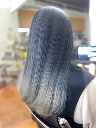 セミロング CIEL所属・バレイヤージュ⭐️ 栄/舩木裕矢のヘアスタイル