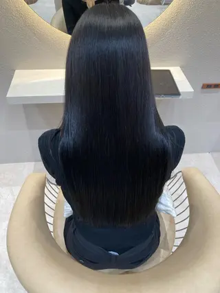 ロング ❤️ブリーチなし💚 ダブルカラー平野実花のヘアスタイル