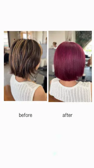 カラー nico麻生 加賀谷 すみれのヘアスタイル