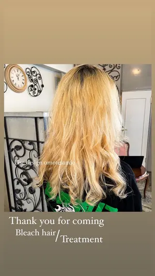 ロング カラー パーマ ヘアアレンジ メンズ 表参道Lise おおいしおりのヘアスタイル