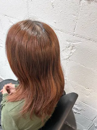 セミロング AMBERGLEAM Hair&Cloth Yoga所属・Ryo☘縮毛矯正/ メンズ/ブリーチ/のヘアスタイル