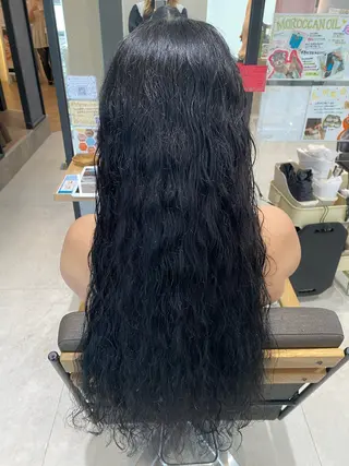 ロング カラー パーマ THETAふじみ野 野宮のヘアスタイル