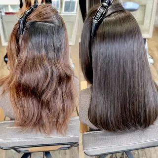 ミディアム neuf所属・ケアブリーチ 髪質改善/池袋のヘアスタイル