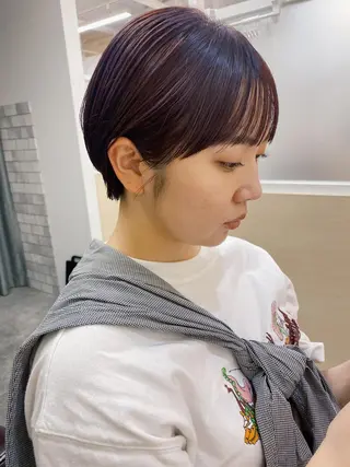 ショート カラー IVORY.所属・🟩白髪ぼかし/ボブ /ショートヘア/大司のヘアスタイル