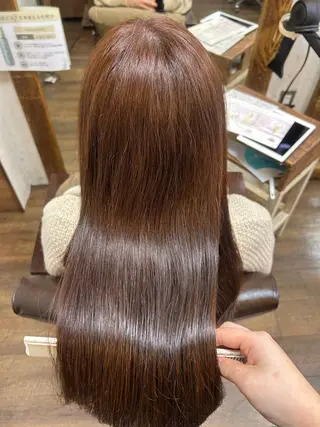 ロング カラー 徳 永のヘアスタイル