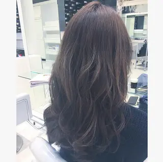 セミロング カラー 💙美髪救世主💙 関華蓮のヘアスタイル