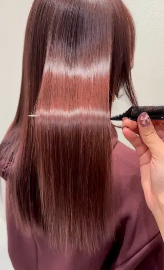 ロング カラー 💘韓国カラー💘 クルミのヘアスタイル