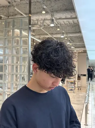 ショート パーマ メンズ 【fifth】上條 巧真のヘアスタイル