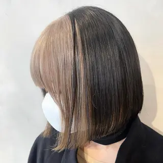 ショート カラー デザインカラー/パー マ🦖外岡咲希🦖のヘアスタイル