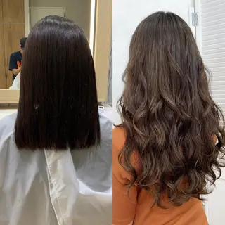 ロング カラー ヘアアレンジ マツエク・マツパ TATSUYA アートディレクターのヘアスタイル